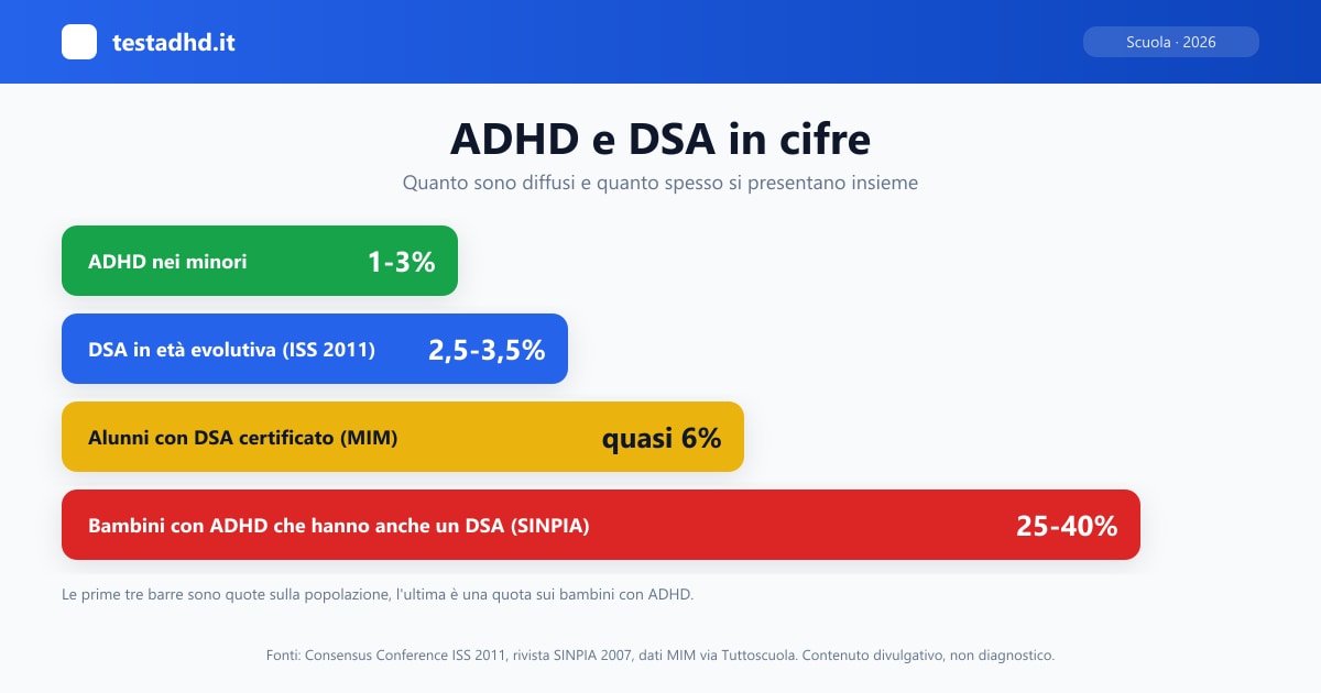 ADHD e DSA: differenze, comorbidità e tutele a scuola